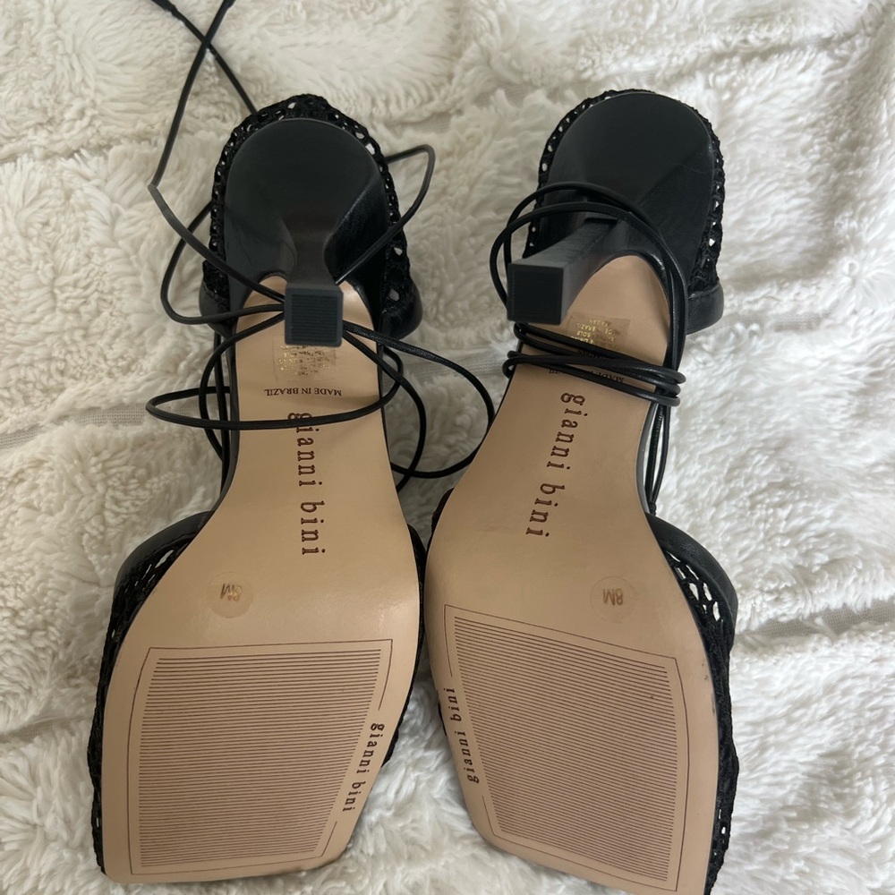 Gianni Bini Mesh Square Toe Pumps